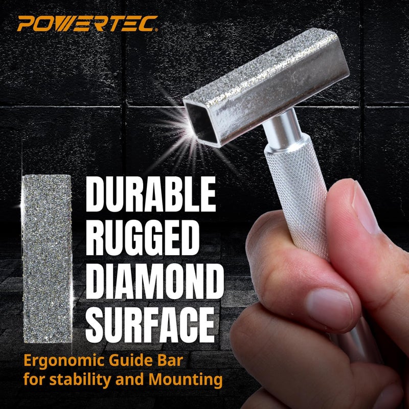 POWERTEC Grinding Wheel Dresser for Bench Grinder Wheel, Diamond Dresser, Diamond Dressing Tool for Deburring Use on Aluminum Oxide, Silicon Carbide Grinding Wheel to Smooth Grinding Surface - 71003 - Image 3